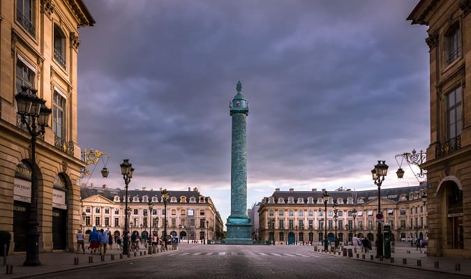 Place Vendôme em Paris